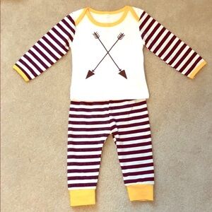 NWOT! Baby Boy Striped Arrow Outfit